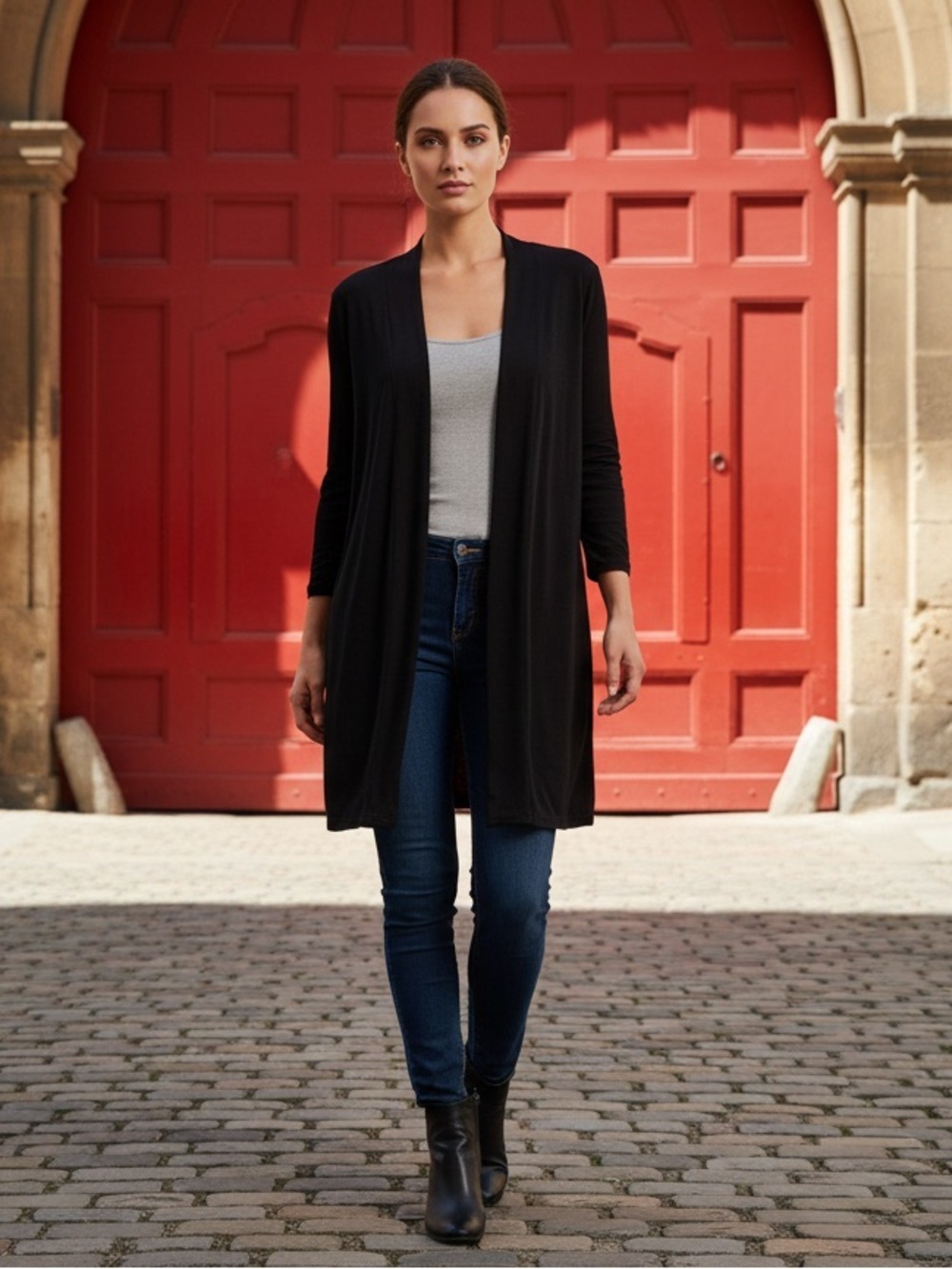 Dear Scarlett Elegant Black Women's Cardigan Offers Both Comfort & Style